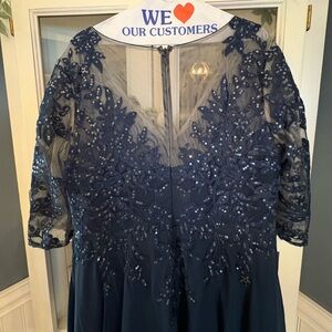 JJ's House Navy Blue Evening Gown